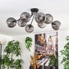 Koyoto lampa sufitowa, kula świetlna 85 cm przydymiony, 8-punktowe
