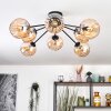 Koyoto lampa sufitowa, kula świetlna 85 cm bursztynowy, 8-punktowe
