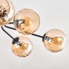 Koyoto lampa sufitowa, kula świetlna 85 cm bursztynowy, 8-punktowe