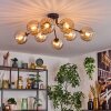 Koyoto lampa sufitowa, kula świetlna 85 cm bursztynowy, 8-punktowe