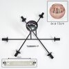 Koyoto Lampa sufitowa, Kula świetlna 78 cm W kolorze miedzi, 6-punktowe