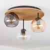 Koyoto Lampa sufitowa, Kula świetlna Ecru, Czarny, 3-punktowe