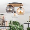 Koyoto lampa sufitowa, kula świetlna kolory naturalne, czarny, 3-punktowe