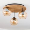 Koyoto lampa sufitowa, kula świetlna kolory naturalne, czarny, 3-punktowe