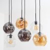 Ripoll Lampa wisząca, Kula świetlna, Lampa wisząca W kolorze bursztynu, Przezroczysty, Przydymiony, 6-punktowe