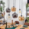 Ripoll Lampa wisząca, Kula świetlna, Lampa wisząca W kolorze bursztynu, Przezroczysty, Przydymiony, 6-punktowe