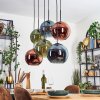 Koyoto Lampa wisząca, Kula świetlna, Lampa wisząca Niebeieski, Zielony, W kolorze miedzi, 6-punktowe