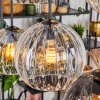 Koyoto lampa wisząca, kula świetlna, lampa wisząca bursztynowy, przezroczysty, przydymiony, 6-punktowe