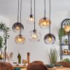 Koyoto lampa wisząca, kula świetlna, lampa wisząca bursztynowy, przezroczysty, przydymiony, 6-punktowe