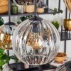Koyoto Lampa wisząca, Kula świetlna, Lampa wisząca W kolorze bursztynu, Przezroczysty, Przydymiony, 6-punktowe