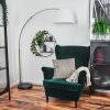Bassagoda Lampa stojąca Nikiel matowy, Czarny, 1-punktowy