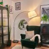 Bassagoda Lampa stojąca Nikiel matowy, Czarny, 1-punktowy