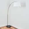 Bassagoda Lampa stojąca Nikiel matowy, Czarny, 1-punktowy
