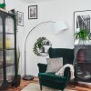 Bassagoda Lampa stojąca Nikiel matowy, Czarny, 1-punktowy
