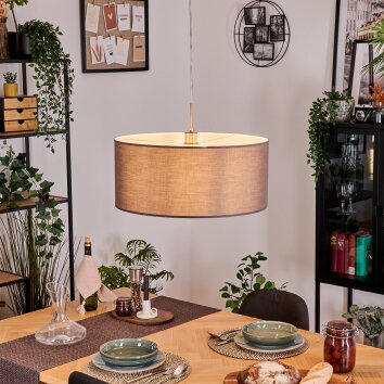 Pilaru Lampa wisząca, Lampa wisząca Chrom, Nikiel matowy, 1-punktowy