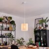 Desroches Lampa wisząca, Lampa wisząca Biały, 1-punktowy