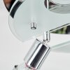 Mirando Lampa sufitowa, Spot sufitowy LED Chrom, Srebrny, Przezroczysty, 4-punktowe