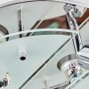 Mirando Lampa sufitowa, Spot sufitowy LED Chrom, Srebrny, Przezroczysty, 4-punktowe