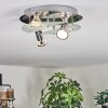 Mirando Lampa sufitowa, Spot sufitowy LED Chrom, Srebrny, Przezroczysty, 4-punktowe