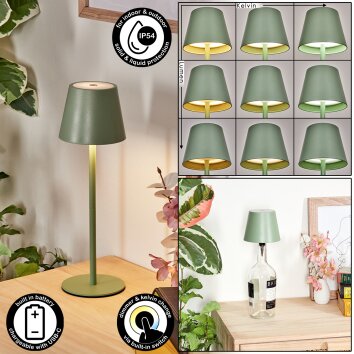 Salgadinho Zewnętrzna lampa stołowa, Lampa łazienkowa, Lampa stołowa LED Zielony, 1-punktowy