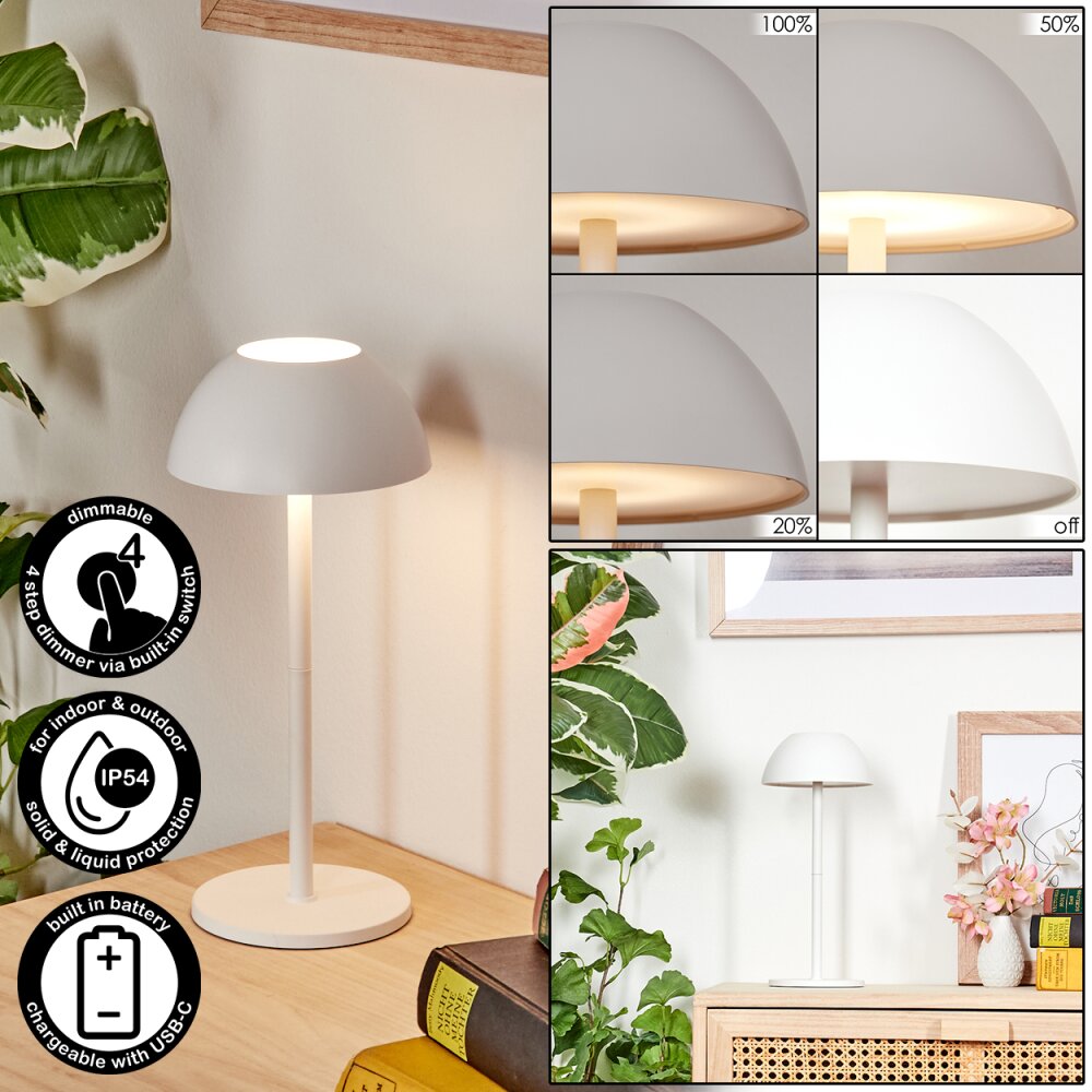 Laken Zewnętrzna lampa stołowa, Lampa łazienkowa, Lampa stołowa LED Biały, 1-punktowy main product photo
