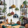 Koyoto Lampa wisząca, Kula świetlna, Lampa wisząca Niebeieski, Złoty, Zielony, Przezroczysty, W kolorze miedzi, 6-punktowe