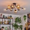 Gastor lampa sufitowa, kula świetlna bursztynowy, przezroczysty, przydymiony, 8-punktowe