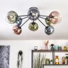 Gastor Lampa sufitowa, Kula świetlna 87 cm Niebeieski, Zielony, Przezroczysty, W kolorze miedzi, 8-punktowe