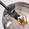 Koyoto lampa sufitowa, kula świetlna 85 cm bursztynowy, przezroczysty, przydymiony, 8-punktowe