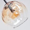 Koyoto lampa sufitowa, kula świetlna 78 cm bursztynowy, przezroczysty, przydymiony, 6-punktowe