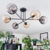 Koyoto Lampa sufitowa, Kula świetlna 78 cm W kolorze bursztynu, Przezroczysty, Przydymiony, 6-punktowe