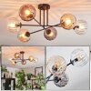 Koyoto lampa sufitowa, kula świetlna 78 cm bursztynowy, przezroczysty, przydymiony, 6-punktowe
