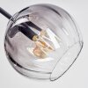 Koyoto lampa sufitowa, kula świetlna 78 cm bursztynowy, przezroczysty, przydymiony, 6-punktowe