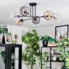 Koyoto lampa sufitowa, kula świetlna 78 cm bursztynowy, przezroczysty, przydymiony, 6-punktowe
