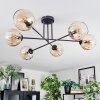 Koyoto lampa sufitowa, kula świetlna 78 cm bursztynowy, przezroczysty, 6-punktowe