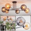 Koyoto Lampa sufitowa, Kula świetlna 78 cm W kolorze bursztynu, Przydymiony, 6-punktowe