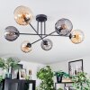 Koyoto Lampa sufitowa, Kula świetlna 78 cm W kolorze bursztynu, Przydymiony, 6-punktowe