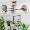 Koyoto Lampa sufitowa, Kula świetlna 78 cm W kolorze bursztynu, Przydymiony, 6-punktowe