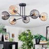Koyoto Lampa sufitowa, Kula świetlna 78 cm W kolorze bursztynu, Przydymiony, 6-punktowe