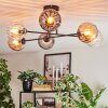 Koyoto Lampa sufitowa, Kula świetlna 78 cm W kolorze bursztynu, Przezroczysty, Przydymiony, 6-punktowe