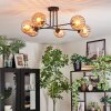 Koyoto Lampa sufitowa, Kula świetlna 78 cm W kolorze bursztynu, 6-punktowe