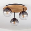 Koyoto Lampa sufitowa, Kula świetlna Ecru, Czarny, 3-punktowe