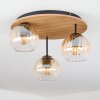 Koyoto lampa sufitowa, kula świetlna kolory naturalne, czarny, 3-punktowe