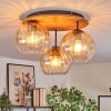 Koyoto lampa sufitowa, kula świetlna kolory naturalne, czarny, 3-punktowe