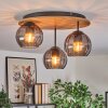 Koyoto Lampa sufitowa, Kula świetlna Ecru, Czarny, 3-punktowe