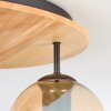 Koyoto lampa sufitowa, kula świetlna 40 cm kolory naturalne, czarny, 3-punktowe