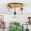 Koyoto Lampa sufitowa, Kula świetlna 40 cm Ecru, Czarny, 3-punktowe