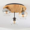 Koyoto Lampa sufitowa, Kula świetlna 40 cm Ecru, Czarny, 3-punktowe
