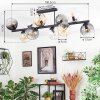 Koyoto lampa sufitowa, kula świetlna bursztynowy, przezroczysty, przydymiony, 10-punktowe