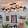 Koyoto lampa sufitowa, kula świetlna bursztynowy, przezroczysty, przydymiony, 10-punktowe